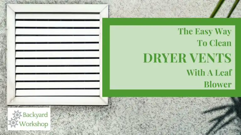 Dryer Vent Leaf Blower